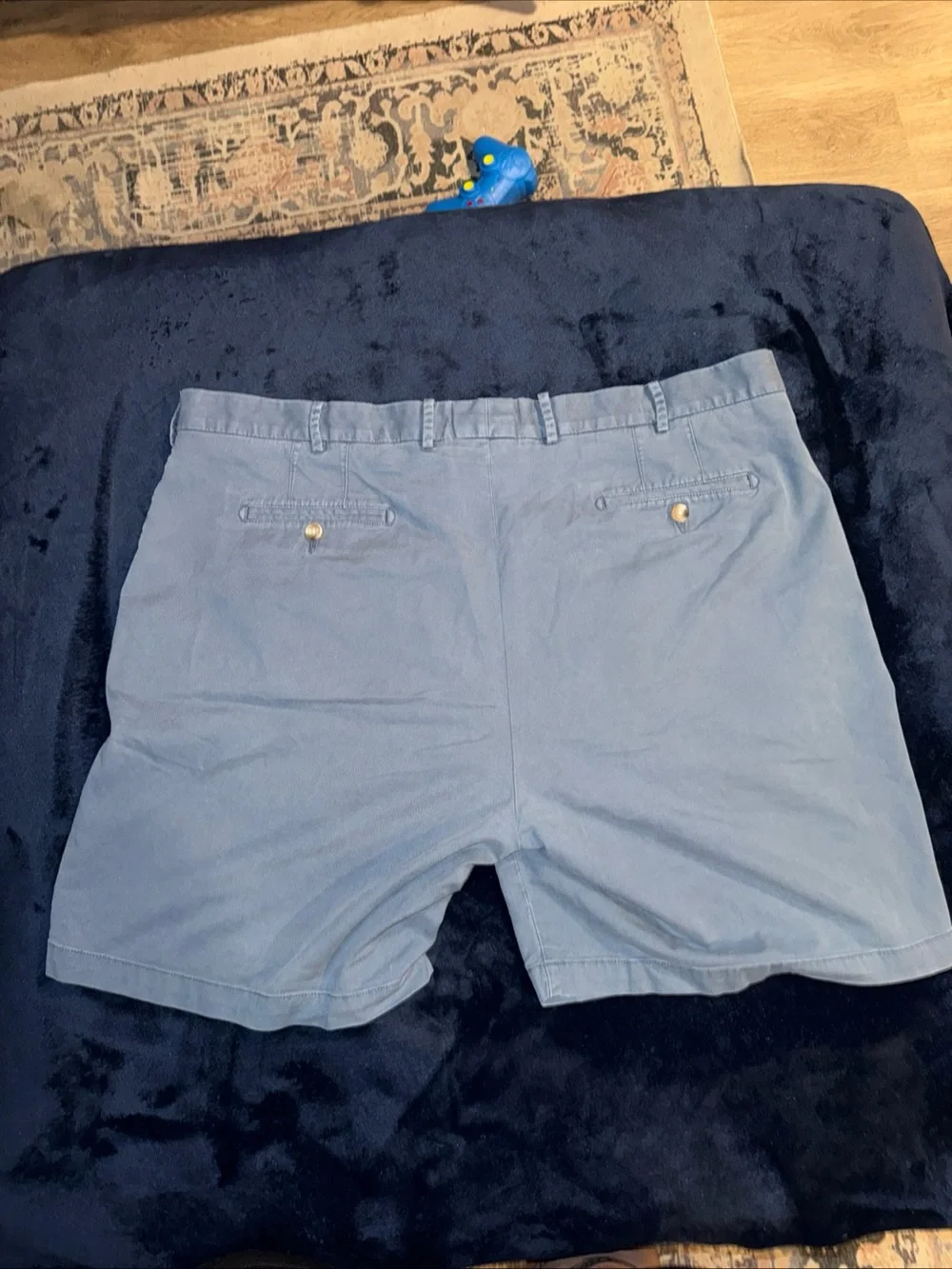 Peter Millar Mens 44 Blue Cotton Golf Chino Shorts 9 Inch Inseam Casual